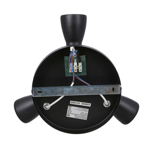 Matēti melna prožektora tipa lampa Picardo – Candellux Lighting-image-3