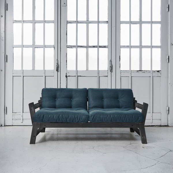 Dīvāns gulta Karup Step Black/Deep Blue-image-1