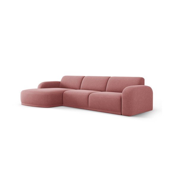 Gaiši rozā samta stūra dīvāns Erin – Micadoni Home-image-2