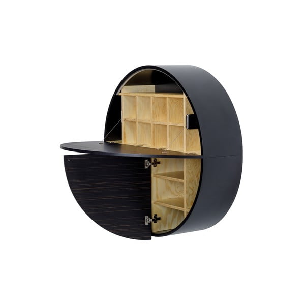 Melns un brūns izvelkamais skapis EMKO Pill-image-4