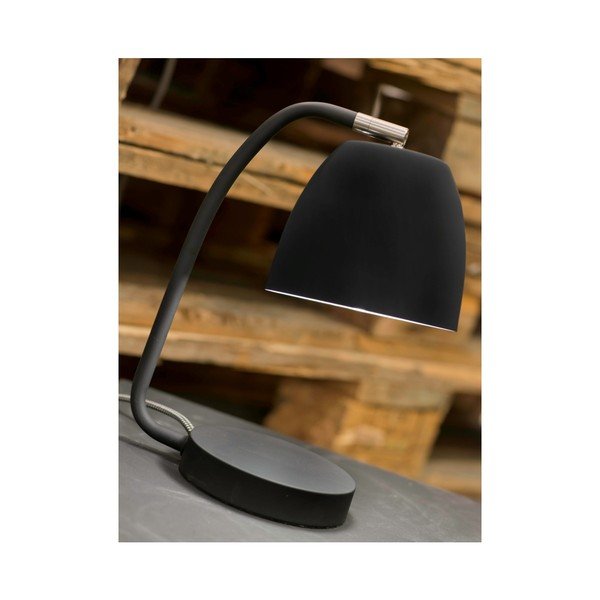 Melna galda lampa ar metāla abažūru (augstums 28 cm) Newport – it's about RoMi-image-4