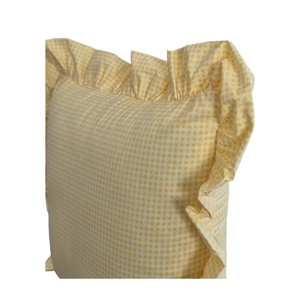 Kokvilnas spilvendrāna 45x45 cm Ruffled – Mila Home-image-2