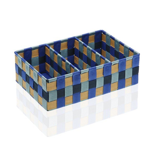3 daļīgs uzglabāšanas grozs ar sadalītāju Versa Blue Bay