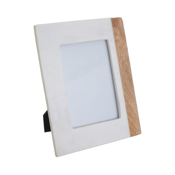 Balts/dabīga toņa akmens foto rāmis 20x25 cm Sena – Premier Housewares