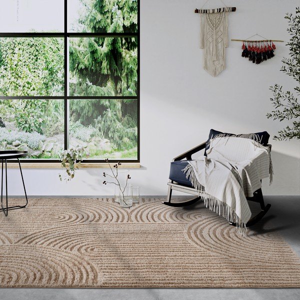 Bēšs paklājs 200x280 cm Chappe Beige – Elle Decoration-image-1