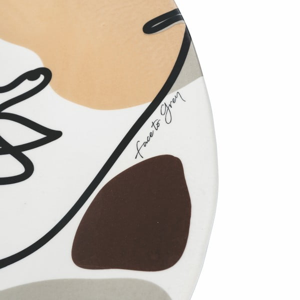 Keramikas šķīvis VDE Tivoli 1996 Face to Grey, ø 39 cm-image-2