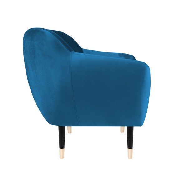 Zils atpūtas krēsls ar melnām kājām Mazzini Sofas Amelie-image-3