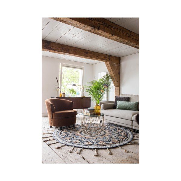 Ar rokām darināts paklājs Dutchbone Pix, Ø 170 cm-image-2