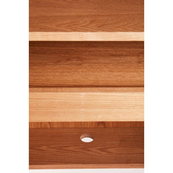 Dabīga toņa skapītis ar oškoka imitāciju ar caurumu vadiem 100x140x45 cm Sion – Jotex-image-3