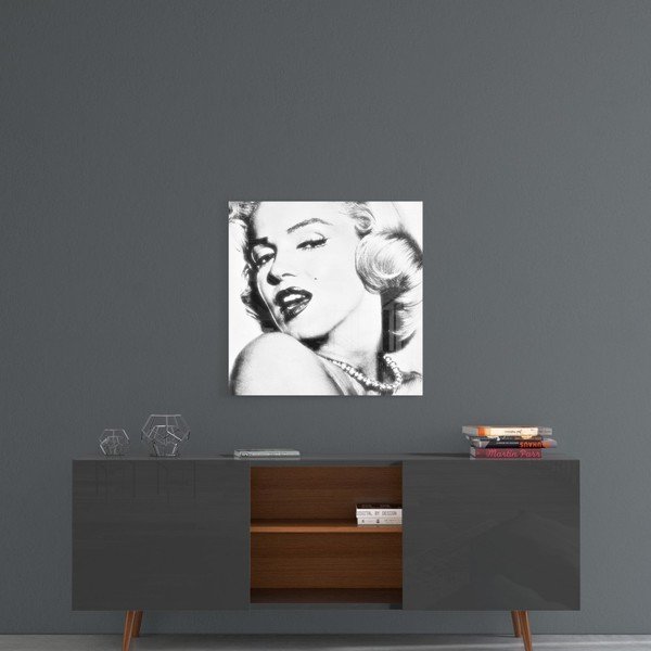 Stikla glezna Insigne Marilyn Monroe, 40 x 40 cm-image-1