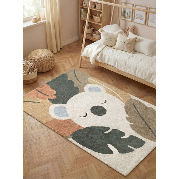 Krēmkrāsas mazgājams/ar rokām darināts kokvilnas bērnu paklājs 140x200 cm Snuggle Rio – Hanse Home-image-1