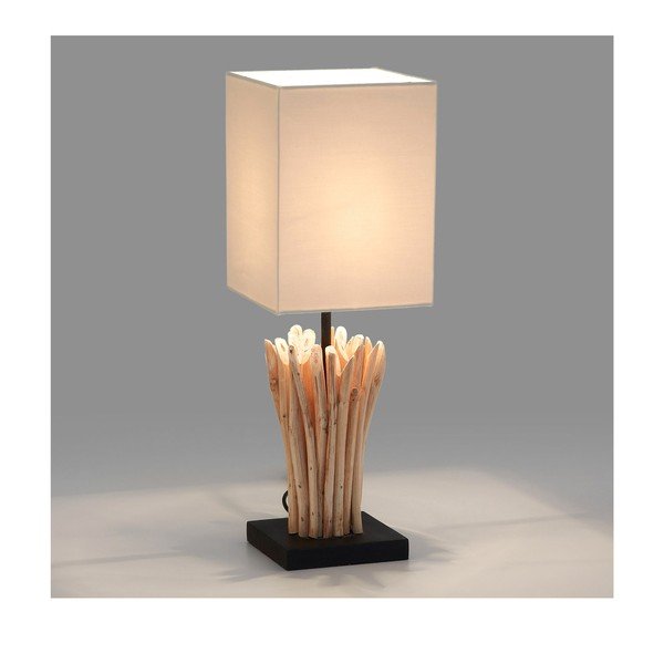 Bēša galda lampa Kave Home Poob-image-1