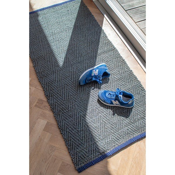 Tumši zaļš džutas celiņa paklājs 70x150 cm Notes – Mette Ditmer Denmark-image-2