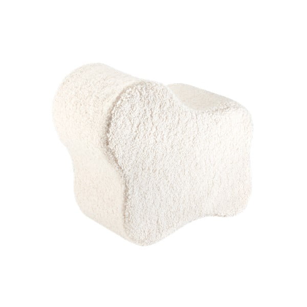 Krēmkrāsas bērnu pufs no buklē auduma Cloud – Wigiwama-image-2