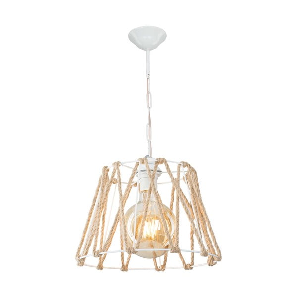 Balta/dabīga toņa griestu lampa 55x30 cm – Squid Lighting