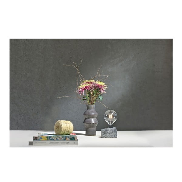 Tumši zila māla vāze Villa Collection Rost, augstums 30 cm-image-1