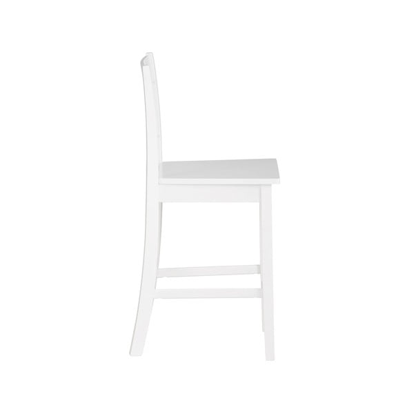 Balts priedes masīvkoka bāra krēsls (sēdekļa augstums 60 cm) Torpedo – Støraa-image-2