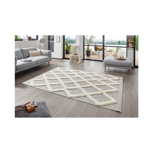 Pelēks paklājs Mint Rugs Handira Grid, 230 x 155 cm-image-2