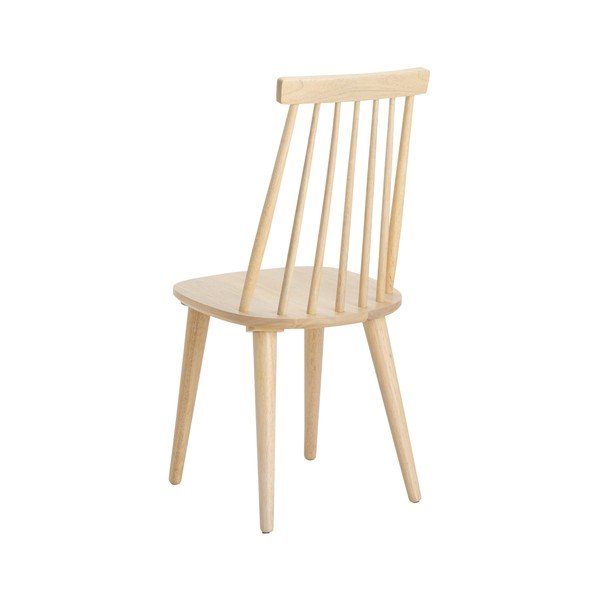 Gaiša dabīga toņa gumijkoka masīvkoka bāra krēsli (2 gab.) (sēdekļa augstums 45 cm) Jolina – Ellos Home-image-3