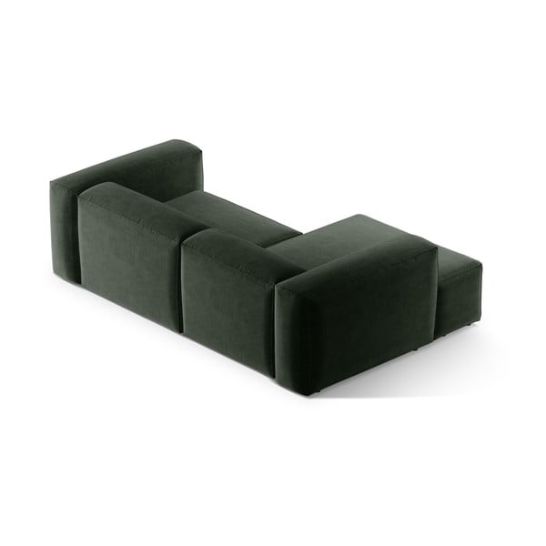 Zaļš stūra dīvāns (ar kreiso stūri/ar zvilni) Bergamo – Cosmopolitan Design-image-4