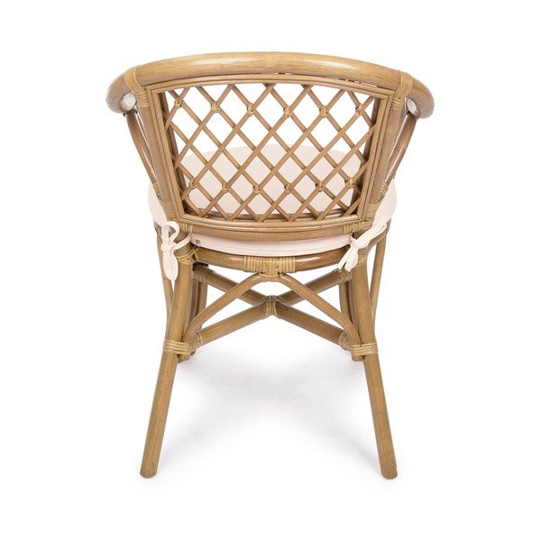 Dabīga toņa masīvkoka/rotangpalmas dārza krēsls Athina – Bizzotto-image-4