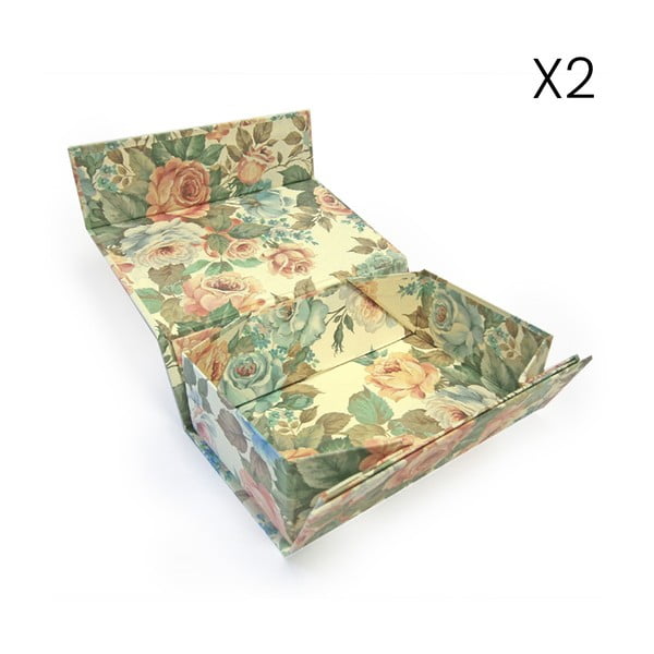 Dāvanu kastes (2 gab.) 39x49 cm Lady Rose – Kartos-image-1