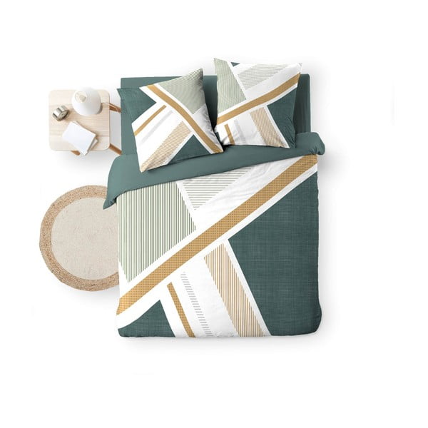 Balta divguļamā kokvilnas gultas veļa 240x220 cm Zephyr – douceur d'intérieur-image-4