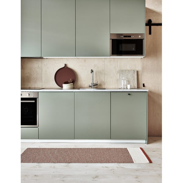 Ķieģeļu sarkans iekštelpu un āra celiņa paklājs 85x260 cm Edit Brick – Pappelina-image-1