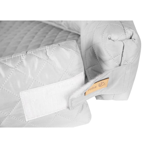 Gaiši pelēka zīdaiņu ligzdiņa Roba style – Roba-image-3