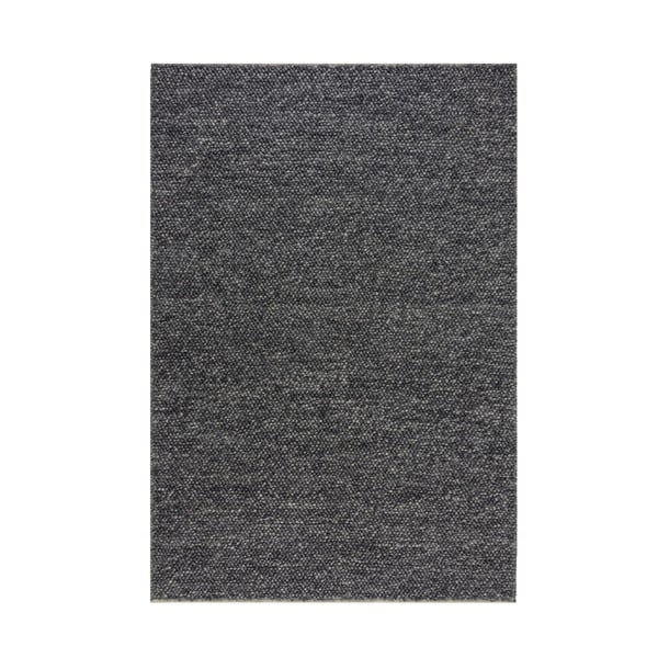 Tumši pelēks vilnas paklājs Flair Rugs Minerals, 120 x 170 cm