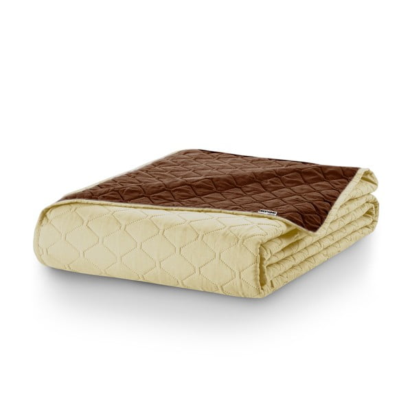 Bēši brūns divpusējs mikrošķiedras pārklājs DecoKing Axel, 240 x 260 cm-image-4