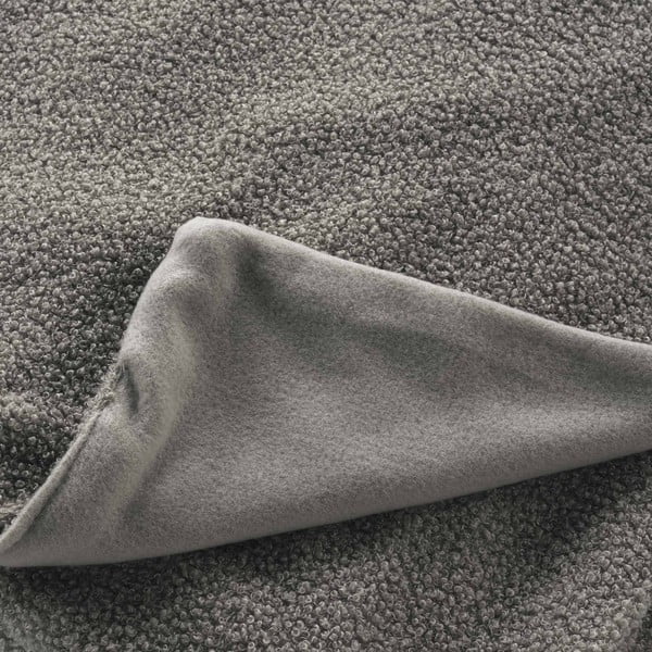 Pelēks flīsa pleds 180x220 cm Curly Wooly – douceur d'intérieur-image-1