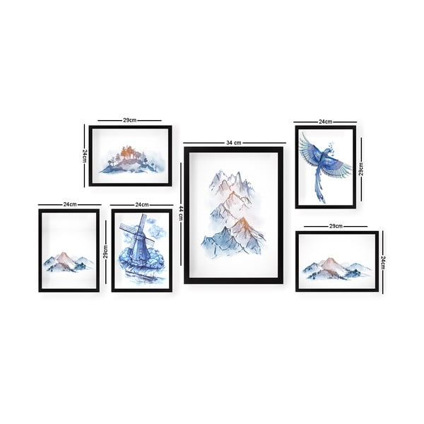 Gleznas (6 gab.) Watercolor – Wallity-image-2