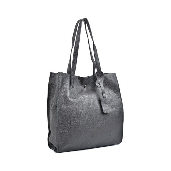 Melna ādas Isabella Rhea Tote Bag-image-3