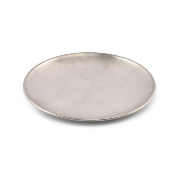 Sudraba krāsas deserta metāla šķīvis ø 17 cm Serve – BonBistro-image-2