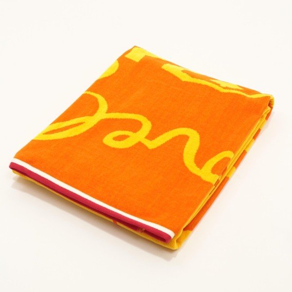 Oranžs kokvilnas pludmales dvielis My Home Plus Sea, 100 x 173 cm-image-1