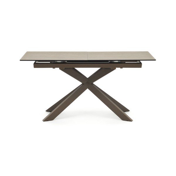 Brūns izvelkams ēdamgalds ar keramikas virsmu 90x160 cm Atminda – Kave Home-image-2