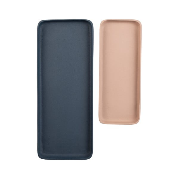 Metāla dekoratīvas paplātes (2 gab.) 15,5x39,5 cm Rebel – Zuiver-image-2