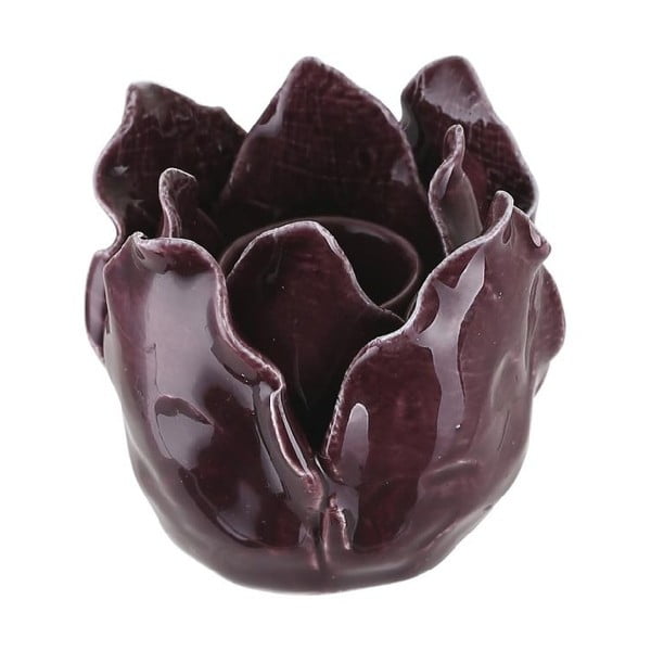Tumši violets keramikas svečturis A Simple Mess Svir