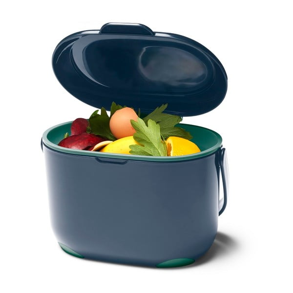 Zils kompostējams atkritumu konteiners 2,5 l - Addis-image-1