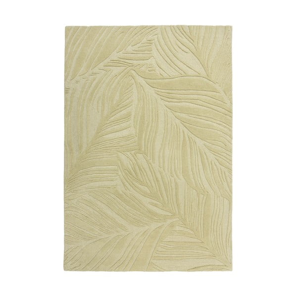 Zaļš vilnas paklājs Flair Rugs Lino Leaf, 160 x 230 cm