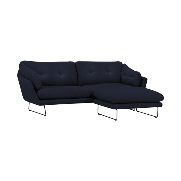 Tumši zils dīvāna un pufa komplekts Windsor & Co Sofas Comet-image-1