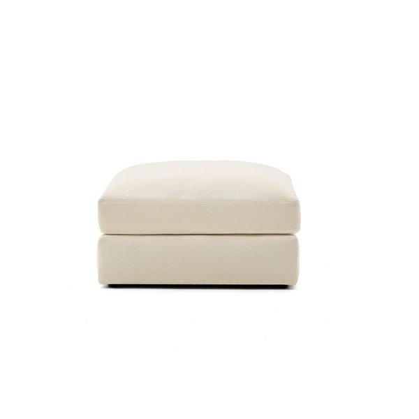 Bēšs kāju soliņš no šenila auduma Alea – Kave Home