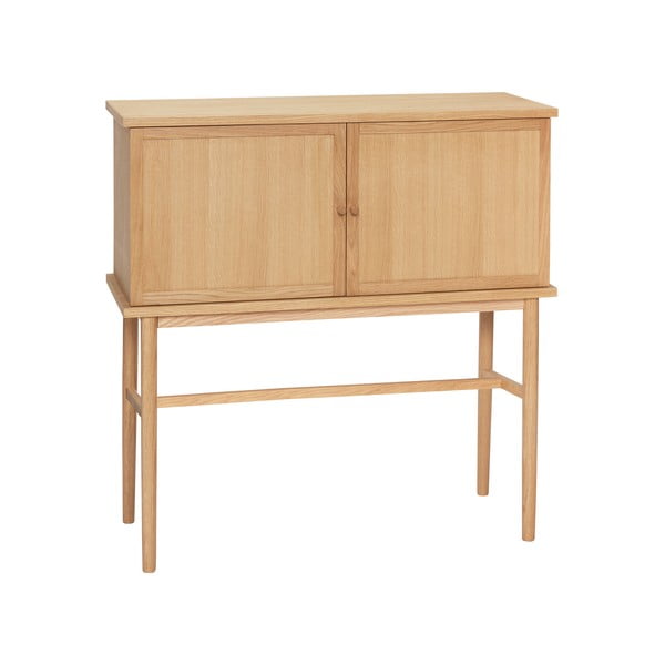 Dabīga toņa skapītis ar ozolkoka imitāciju 90x90 cm Dash – Hübsch-image-2