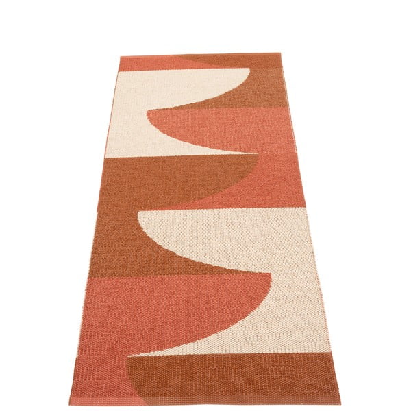 Ķieģeļu sarkans iekštelpu un āra celiņa paklājs 70x180 cm Hill Brick Rust – Pappelina-image-2