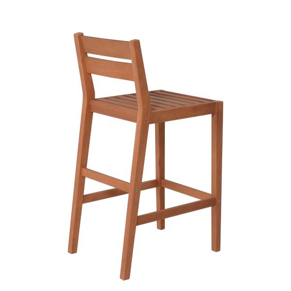 Dabīga toņa eikalipta masīvkoka dārza bāra komplekts 4 personām Maine – Garden Pleasure-image-4