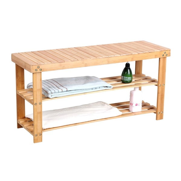 Bambusa plaukts 8 apavu pāriem Songmics, platums 90 cm-image-1