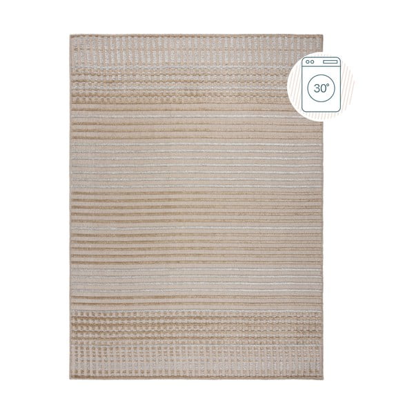 Bēšs mazgājams paklājs no šenila 120x160 cm Elton – Flair Rugs
