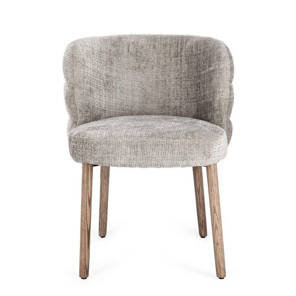 Pelēks polsterēts pusdienu krēsls Ilma – Bizzotto-image-2