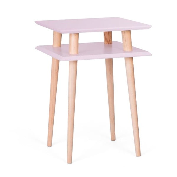 UFO Square Pink kafijas galdiņš, 43 cm (platums) un 61 cm (augstums)